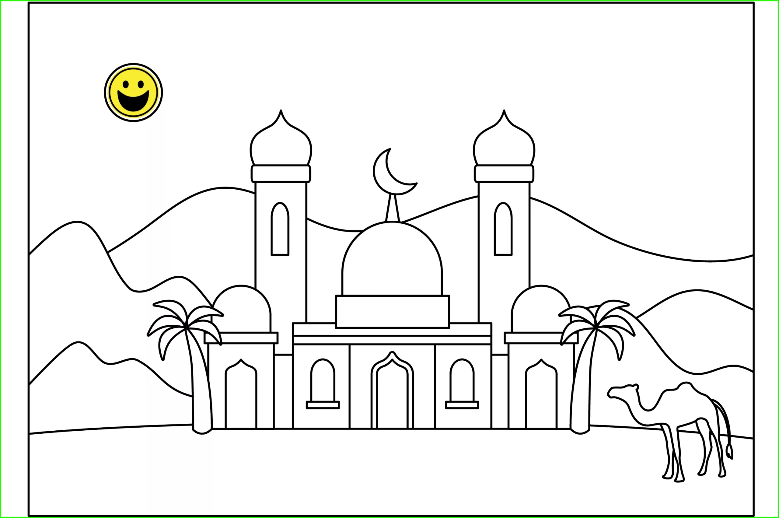 999+ Sketsa Gambar Masjid untuk Mewarnai Sederhana Terbaik